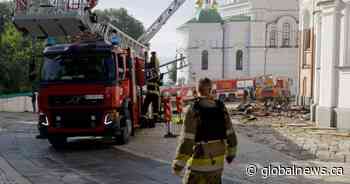 Russian missile strikes kill 11 in Ukraine, damage religious landmark