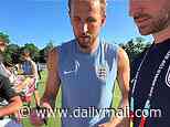 England's World Cup stars are duped into signing America's Declaration of Independence by US fan pranksters at their Kansas City training base