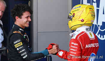 Lando Norris gunt ‘jeugdheld’ Lewis Hamilton eerste Ferrari-zege: ‘Middelvinger naar de haters’