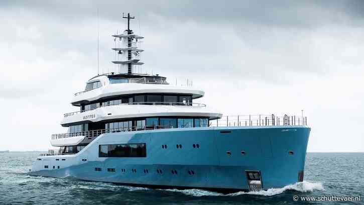 Nieuw Amels-80 meterjacht Netto II op maiden trip naar Middellandse Zee