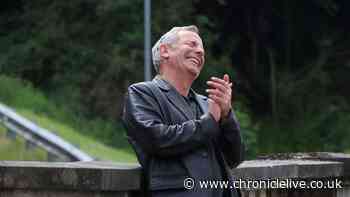 Robson Green all smiles as filming on new BBC detective drama continues in Northumberland