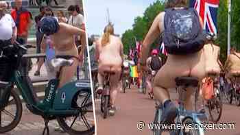 Opmerkelijk: duizenden naakte fietsers in Londen