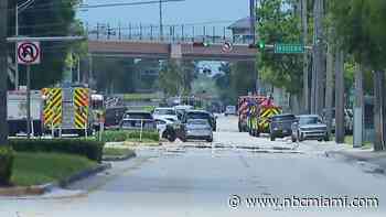 3 people injured in fire and possible explosion at county facility in SW Miami-Dade