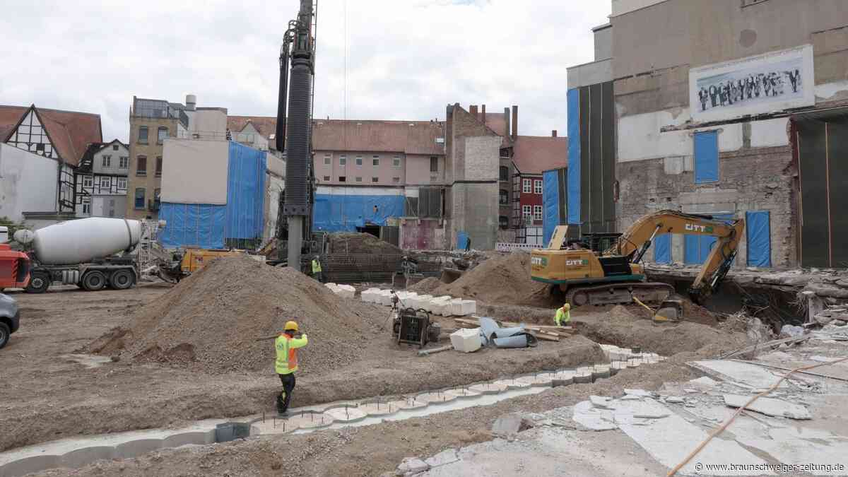600 Pfähle, 1200 Betonmischer: So entsteht Braunschweigs neues City-Quartier