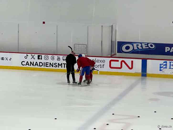 PHOTOS: Alexander Zharovsky and Ivan Demidov practiced in Brossard this morning