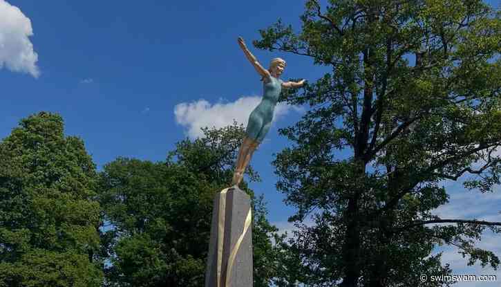 Sweden Unveils Statue Honoring Olympic Champion Diver Greta Johansson
