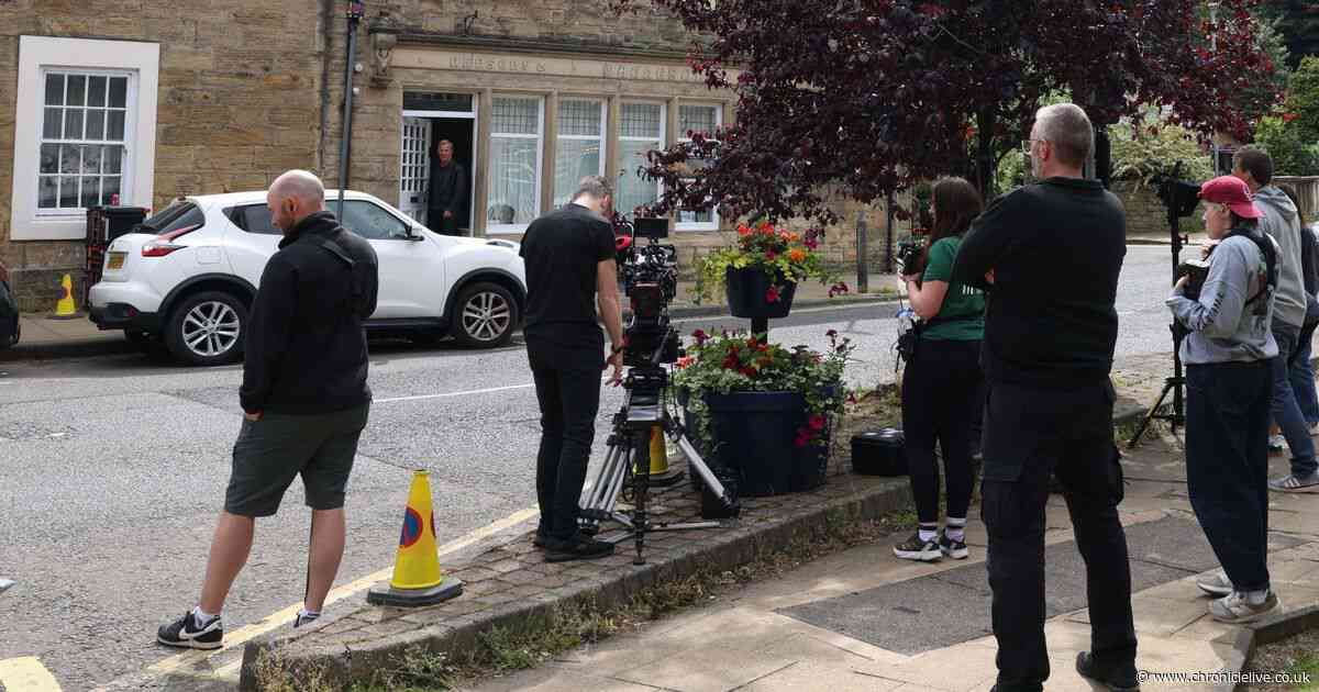 On location with Robson Green in 12 pictures as Northumbria Mysteries filming continues in Morpeth