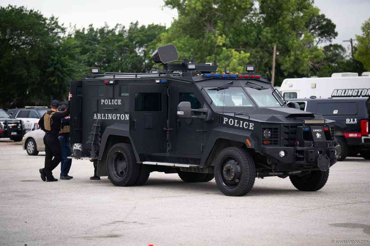 Swat team and armed officers deployed during police incident near England World Cup venue