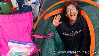 Take That fans set up camp outside Cardiff Principality Stadium 30 hours before gig