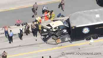 2 FHP troopers hospitalized after crash on Florida's Turnpike in Miami-Dade