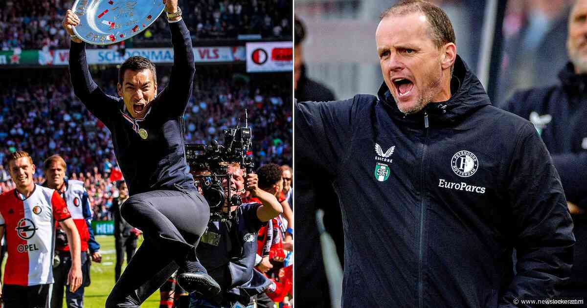 Feyenoord hoopt met trainerskoppel weer het voetbal te gaan spelen waar publiek onder Slot van genoot