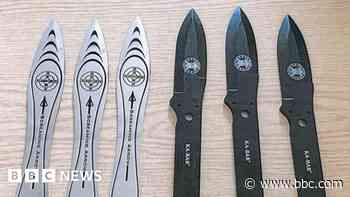 Knives and illegal cigarettes found in shop raids