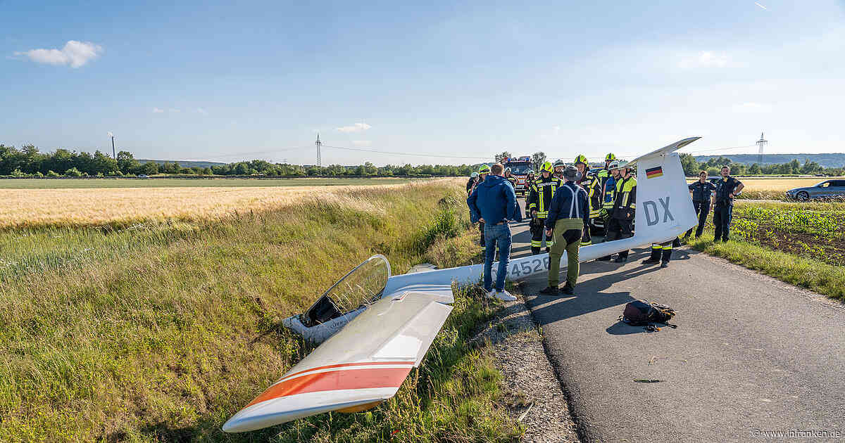 Buttenheim: Drei Segelflieger müssen notlanden - nur Meter neben A73