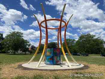 Fort Wayne's latest sculpture unveiled in Harvester Neighborhood