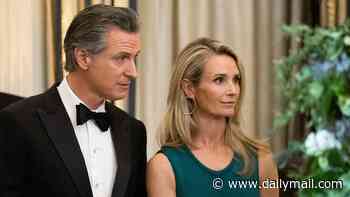 Gavin Newsom reveals he and his WIFE are under DOJ investigation as he tells her 'I love you and I'm sorry' while launching blistering attack on Trump