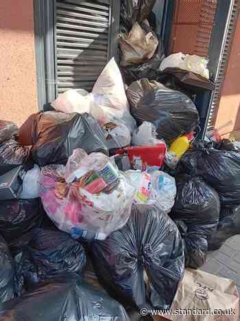 Residents outraged as west London flat block becomes fly-tipping hotspot