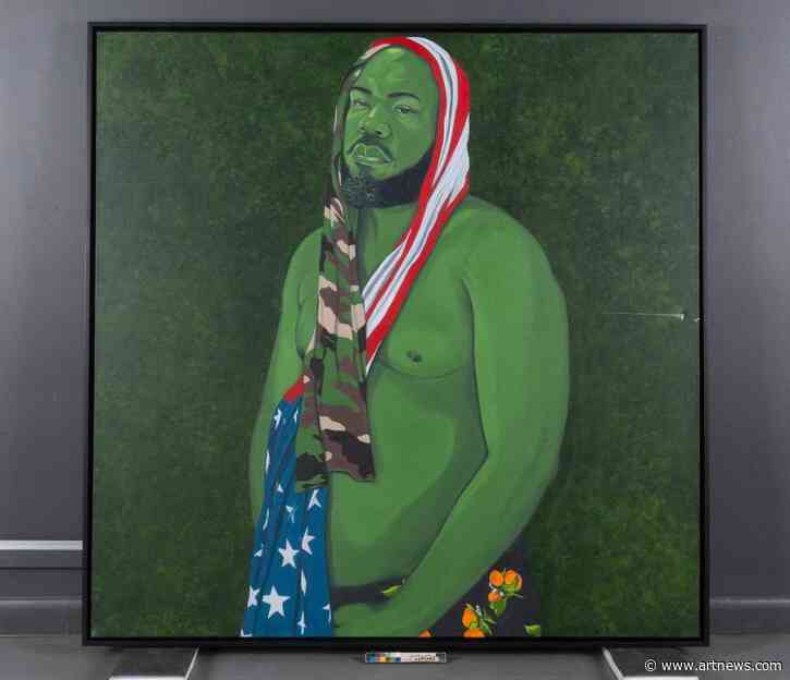  Artist Puts Vandalized Self-Portrait on View at Houston Museum of African American Culture