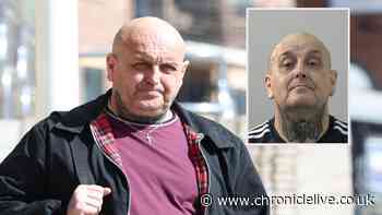 North Shields thug knocked woman out for no reason then crashed car into lamppost while chasing her