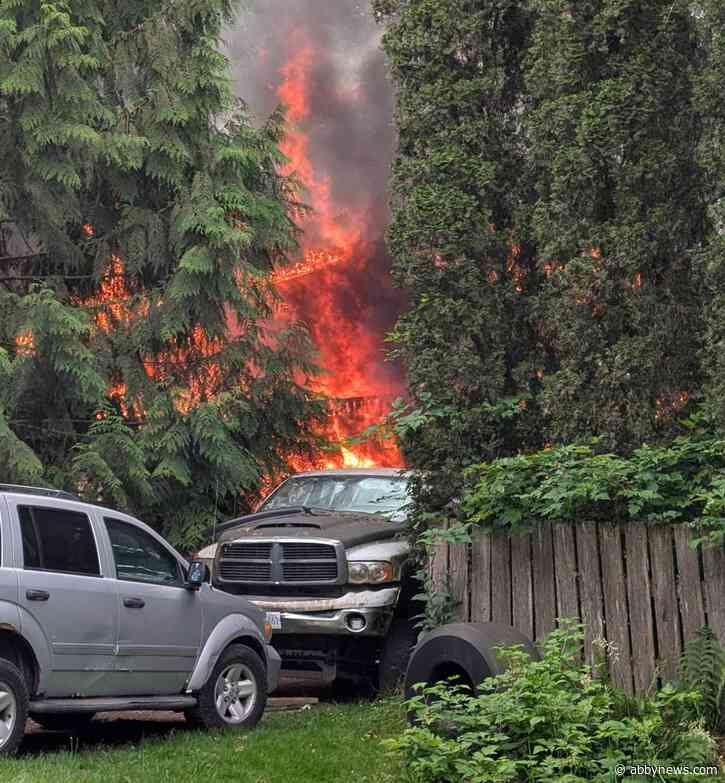 Man airlifted to hospital, woman missing after Mission house fire