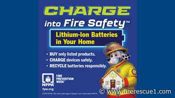 NFPA announces Fire Prevention Week 2026 theme: Safe charging