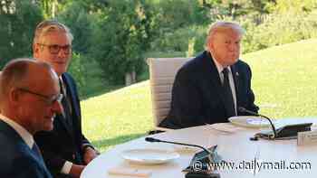 Keir Starmer meets with Donald Trump for the first time since the US President made 'no Churchill' dig about the PM