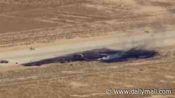 Eight feared dead in horror B-52 bomber crash after takeoff from Air Force base in California