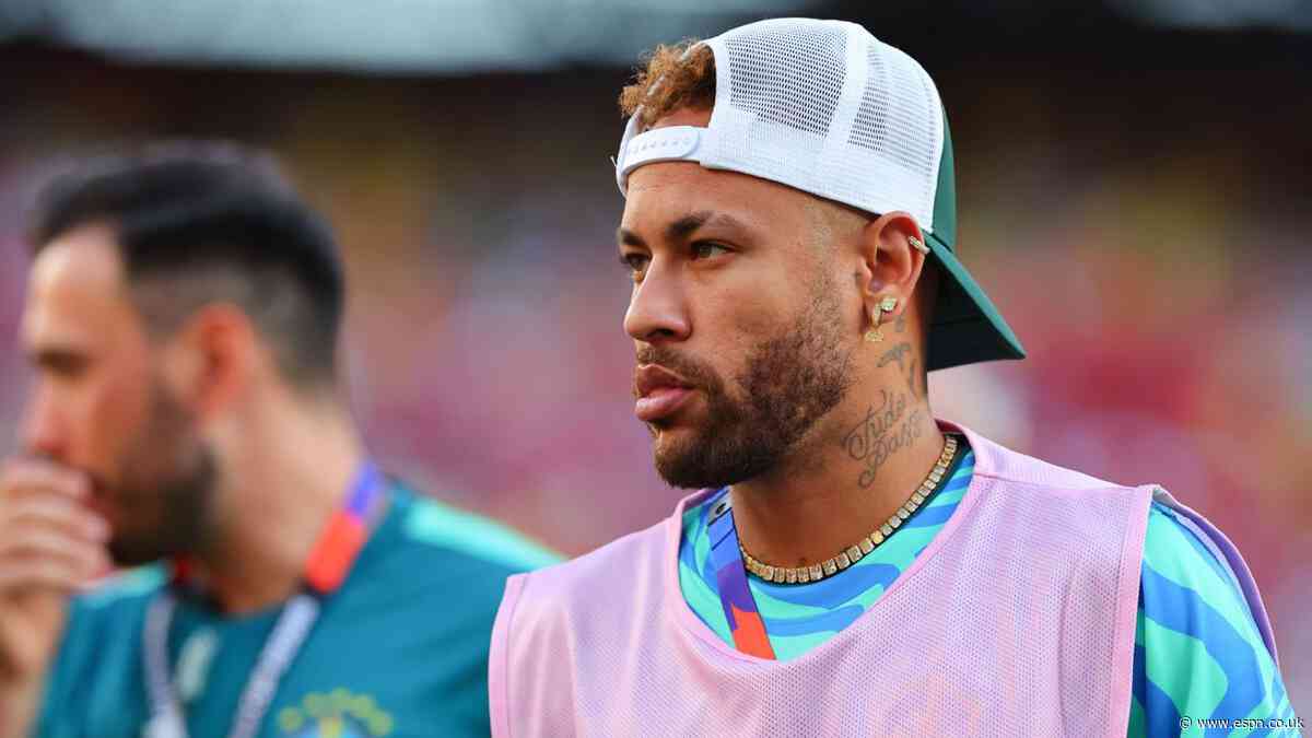Sources: Neymar still not training, repeats tests