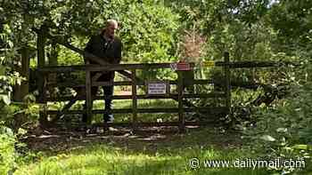 Access denied! Couple ordered to open ancient bridleway to public through their £2 million property infuriate villagers by installing metal barriers and no trespassing signs