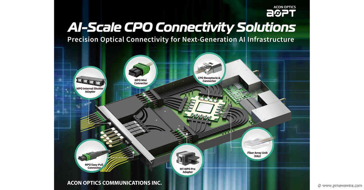 ACON OPTICS (TWSE: 6820) Strengthens AI High-Speed Interconnect Portfolio with CPO and 1.6T Connectivity Technologies at COMPUTEX 2026