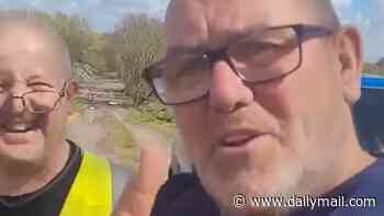 Fly-tipping vigilante tracks 'dumper' to his HOME... and escorts him back to country lane to clear up his rubbish