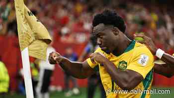 AFL blasted for 'pathetic' social media post about Socceroos star Nestory Irankunda - as footy star brands league a 'disgrace'