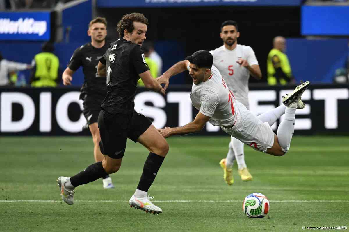 Enerverend duel tussen Nieuw-Zeeland en Iran eindigt in een gelijkspel