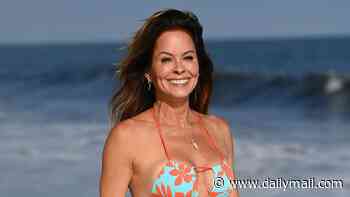 Brooke Burke, 54, shows off incredible figure in tiny bikini as she reveals her seven daily habits to 'protect goddess energy'