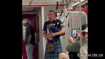 A tourist played the bagpipes on Toronto's subway | The Moment