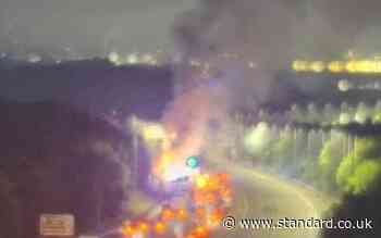M25 closed LIVE: Motorway blocked near Epping as lorry fire causes huge traffic jam