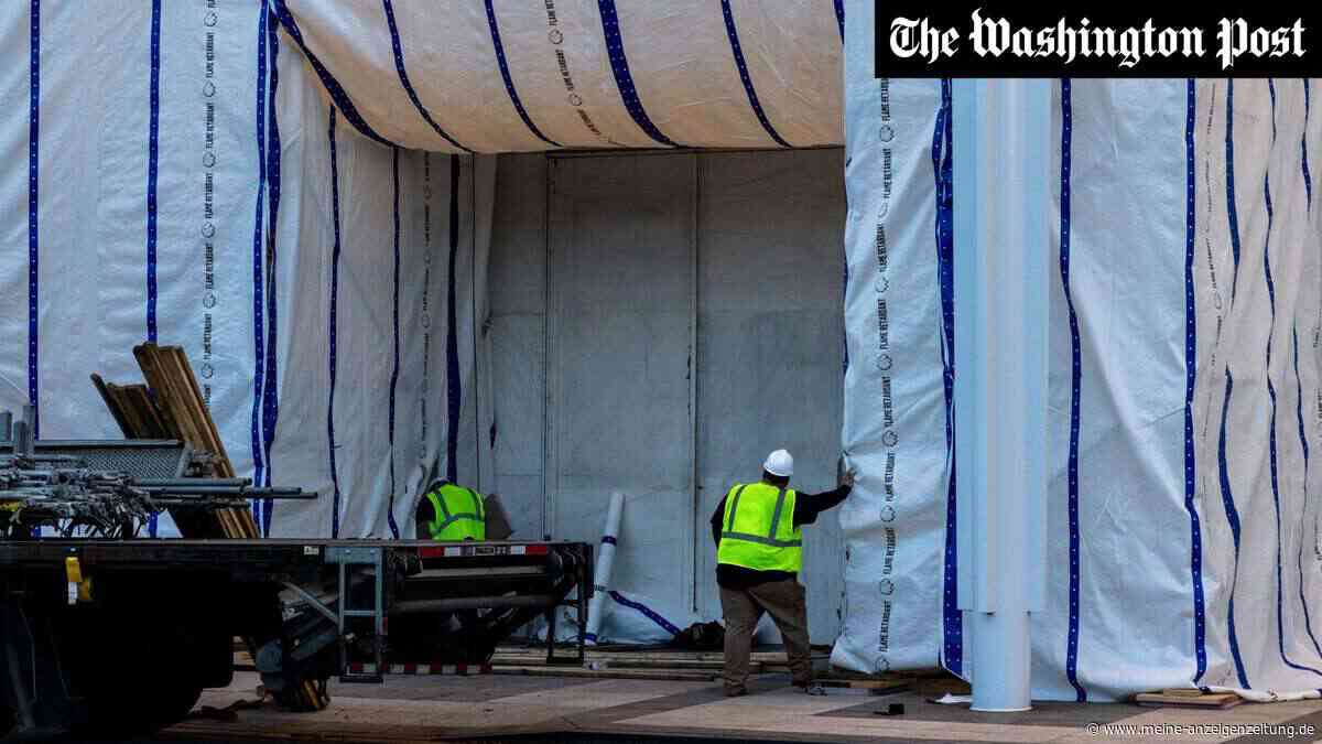 Trumps Name ist vom Kennedy Center verschwunden – doch eine rätselhafte Plane verbirgt den Beweis