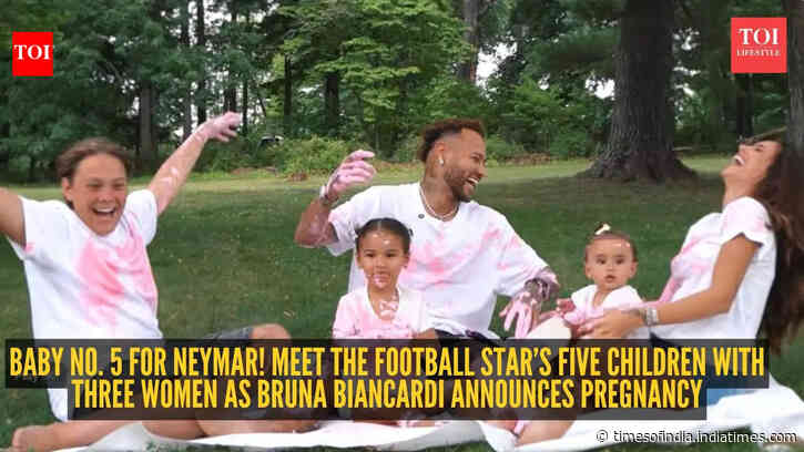 Neymar and Bruna Biancardi expecting baby no. 3 together: Inside the football star’s growing family of five children with three women