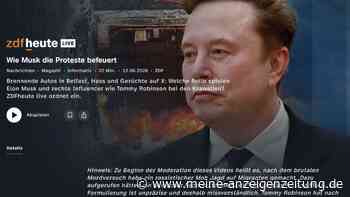 Eklat nach ZDF-Sendung: Elon Musk wirft Sender „skandalöse Lügen“ vor und will klagen