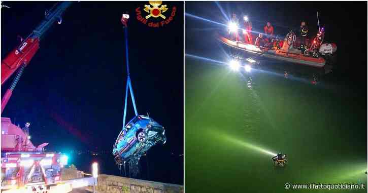 Como, scontro tra due auto: una sfonda il muretto e precipita nelle acque del lago. Morto un uomo, salvata una donna