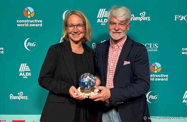 Deutsche Fernsehlotterie erhält Sonderpreis in der Kategorie 'Constructive Impact' des #ConstructiveWorldAward