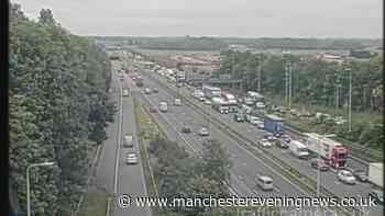 M62 traffic LIVE: Motorway shut after car leaves carriageway in crash with man seriously hurt