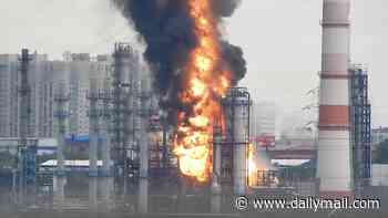 Humiliation for Putin as Ukrainian drones strike Moscow's main oil refinery just ten miles from Kremlin