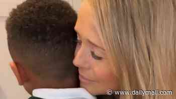 Ore Oduba's son, 8, is left in tears after being forced to leave his private prep school halfway through term amid the financial fallout of his parents' divorce