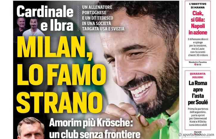 Today’s Papers – New Milan with Amorim, first Juventus transfer moves