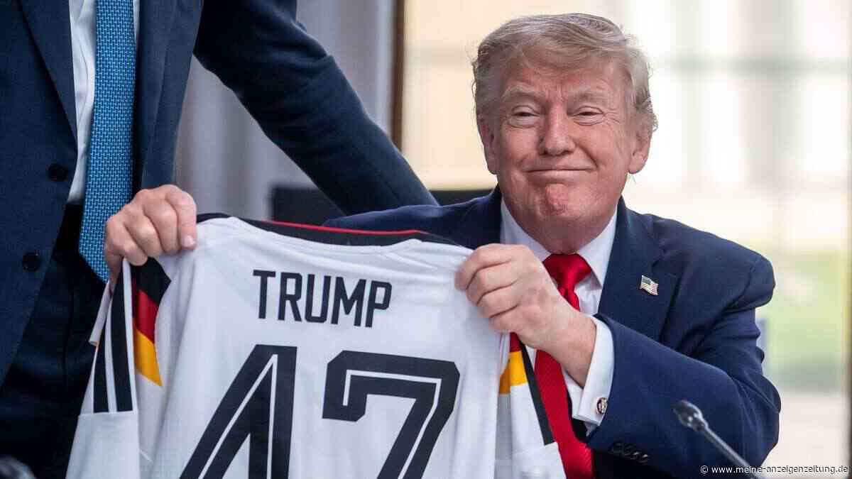 Merz schenkt Trump Nationalmannschafts-Trikot mit Nummer 47