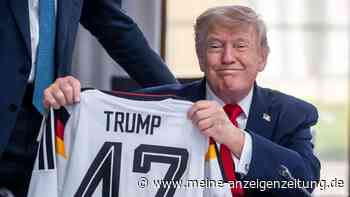 Merz schenkt Trump Nationalmannschafts-Trikot mit Nummer 47