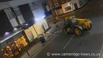 Ram raiders ripping cash machine from Ramsey Nationwide caught on camera