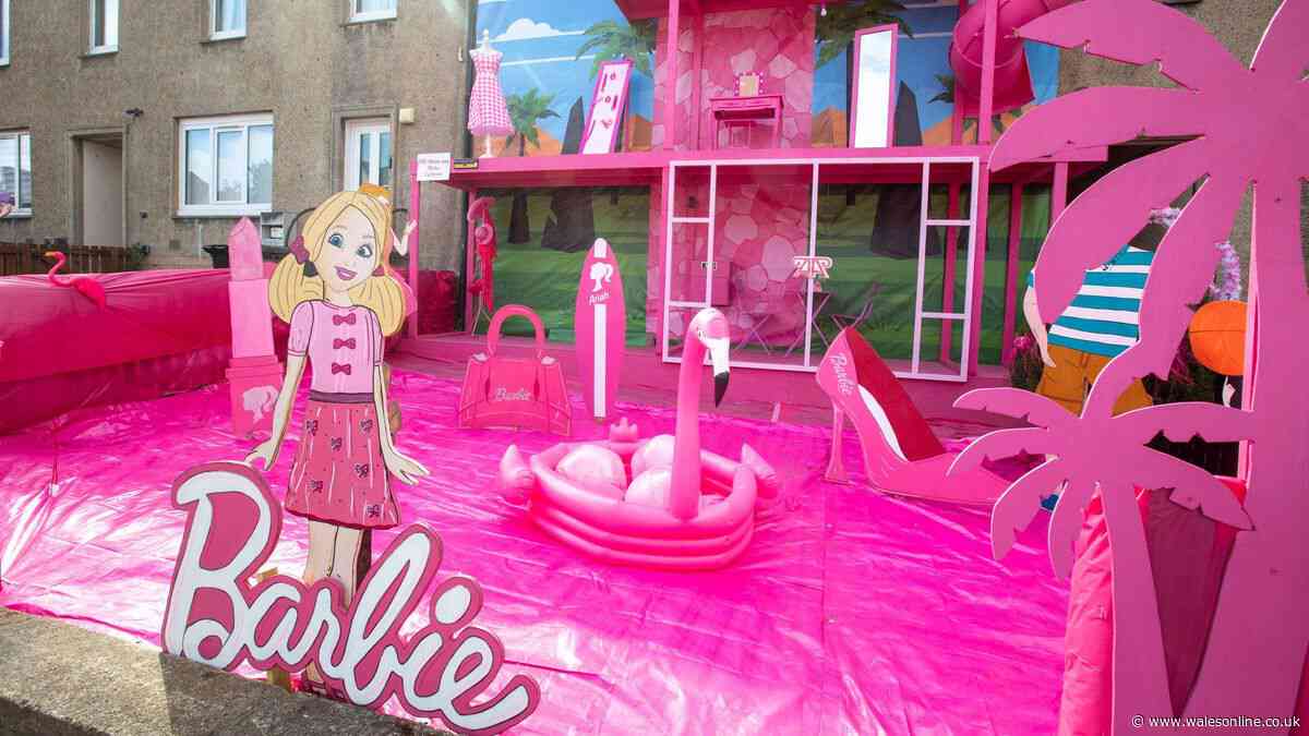 Mum spends £5,000 turning home into Barbie Dreamhouse and neighbours are furious