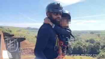 Moment bungee jump instructor performs terrifying stunt with child before fatal plunge