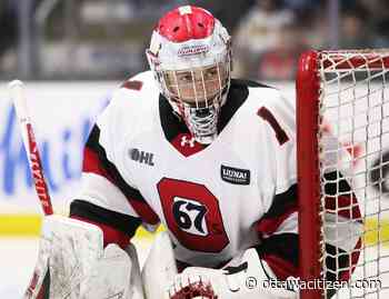 How did Ottawa 67's goalie Ryder Fetterolf make history in what could be his last OHL season?